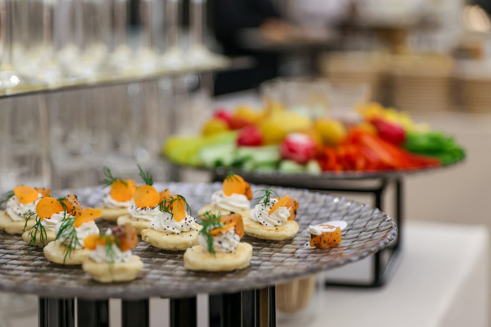 A platter prepared for an event