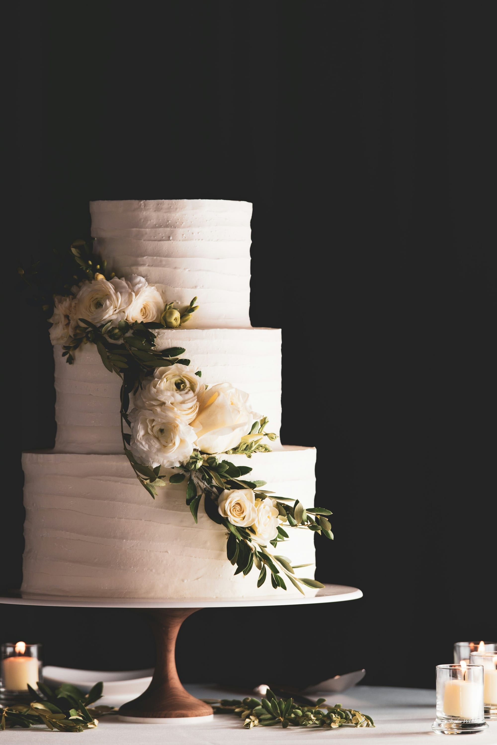 A tiered celebration cake